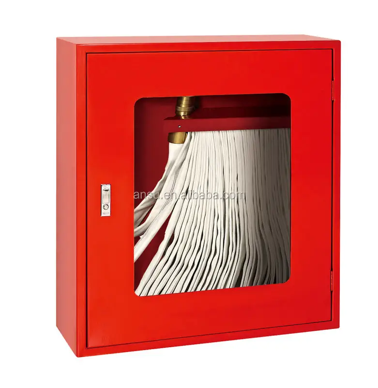Yangın dolabı yangın hortumu rafı yangın söndürme 2.5 ''* 30m kauçuk hortum paslanmaz çelik malzeme hidrant dolabı