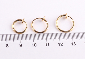 Decorazione rotonda 13mm in finto oro placcato anello per il naso gioielli <span class=keywords><strong>cerchio</strong></span> bellissimi <span class=keywords><strong>orecchini</strong></span> in <span class=keywords><strong>acciaio</strong></span> inox <span class=keywords><strong>chirurgico</strong></span> per donna uomo - Product Image 6
