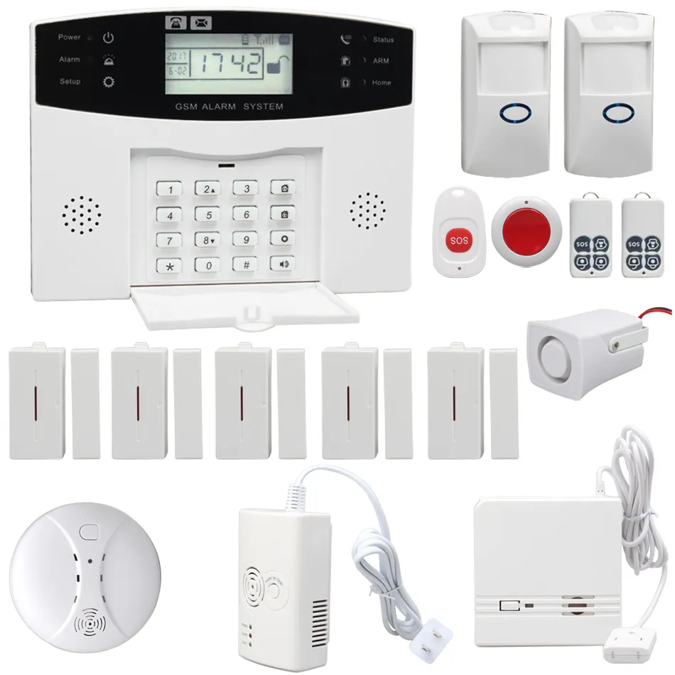 99 Draadloze + 4 Bedrade Zones Gsm Smart Home Security Alarmsysteem