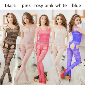 Stoking Badan Jaring Jaring Perspektif Kecantikan Pakaian Tidur Lingerie Bodysuit Baru