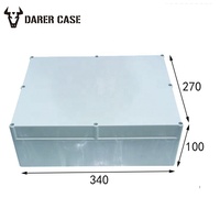 De296 340*270*100mm caixa de junção impermeável de plástico ao ar livre para eletrônicos