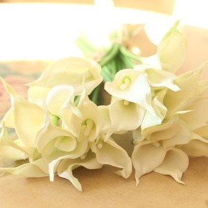 Gros fleurs artificielles réel tactile calla lily wedding décoration - Product Image 5