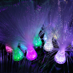 REMOTE 3XAAAバッテリ駆動13インチLED Fiber Optic Glacier LiteとColor-Changing Crystalベース - Product Image 3