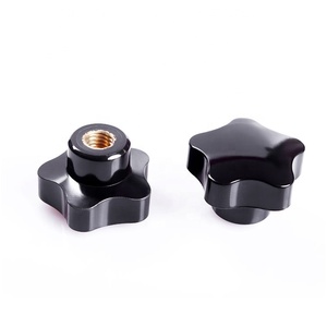 Máquina perilla de baquelita de cinco estrellas M4/M6/M8/M10/M12 perilla de estrella con perno roscado - Product Image 1
