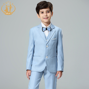 Traje <span class=keywords><strong>de</strong></span> <span class=keywords><strong>Primera</strong></span> Comunión para Niño <span class=keywords><strong>de</strong></span> Tres Piezas con Rayas <span class=keywords><strong>de</strong></span> Moda, 100% Poliéster, el Más Vendido <span class=keywords><strong>de</strong></span> Nimble - Product Image 2