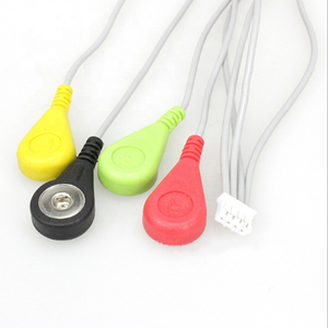 colorful <strong>ecg</strong> <strong>cable</strong> <strong>4</strong> snap to JST 2.0MM terminal connector <strong>ecg</strong> <strong>cable</strong> <strong>lead</strong> wire - Product Image 6
