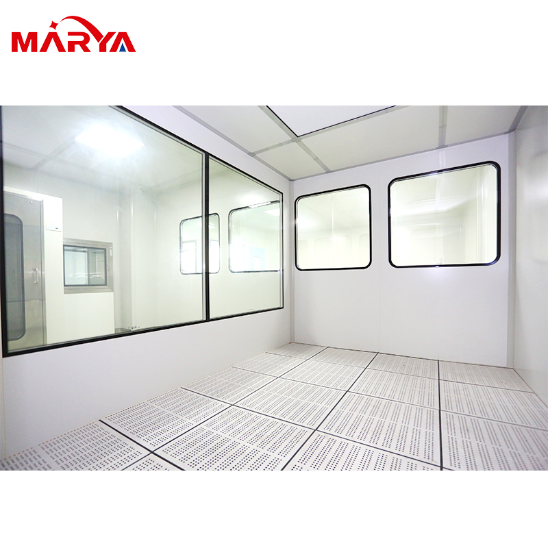 Индивидуальная модульная Чистящая комната GMP для беспыльной установки ISO5 ~ ISO8 класс 100 ~ 100000