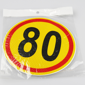Etiqueta reflectante de Warnig para señales de tráfico en carretera, límite de velocidad, Material PVC - Product Image 2