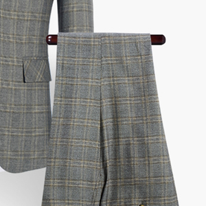 Abiti da <span class=keywords><strong>uomo</strong></span> e <span class=keywords><strong>Blazer</strong></span> plaiata per <span class=keywords><strong>uomo</strong></span> pantaloni <span class=keywords><strong>Slim</strong></span> <span class=keywords><strong>Fit</strong></span> completo tre pezzi - Product Image 6