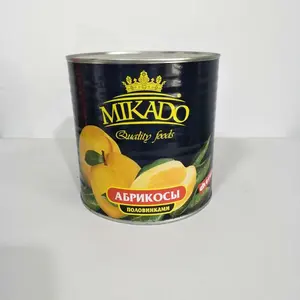 Kualitas Mikado Merek Cina Kaleng Apricot Pulp Di Sirup