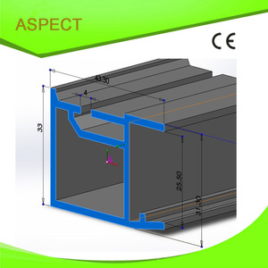 Pvc profil ligne de production/pvc profil bande pour porte en verre cadre - Product Image 1