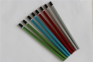 Fabricant professionnel de papeterie <span class=keywords><strong>Crayon</strong></span> en bois à plomb noir <span class=keywords><strong>laser</strong></span> métallique brillant à la mode avec extrémité trempée - Product Image 6