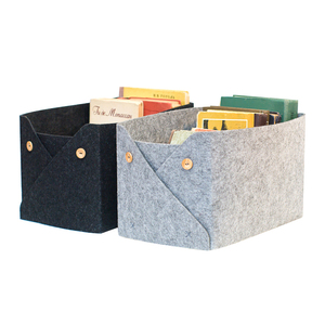Boîte <span class=keywords><strong>de</strong></span> rangement en <span class=keywords><strong>feutre</strong></span> cube <span class=keywords><strong>de</strong></span> couleur unie sur mesure en promotion - Product Image 1