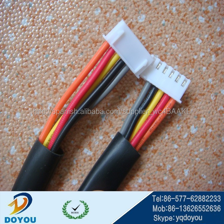 Custom 2.54 mm paso XH 6 pin plano Molex de montaje de cable