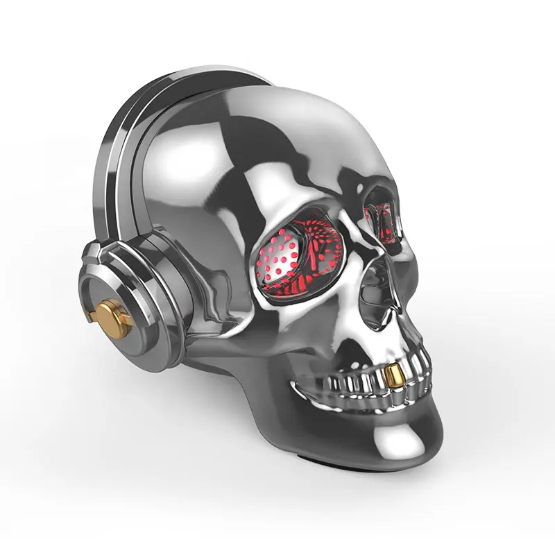 Haut-parleur avec crâne de mort, stéréo, LED, Portable, basse, pour soirée, nouveau modèle