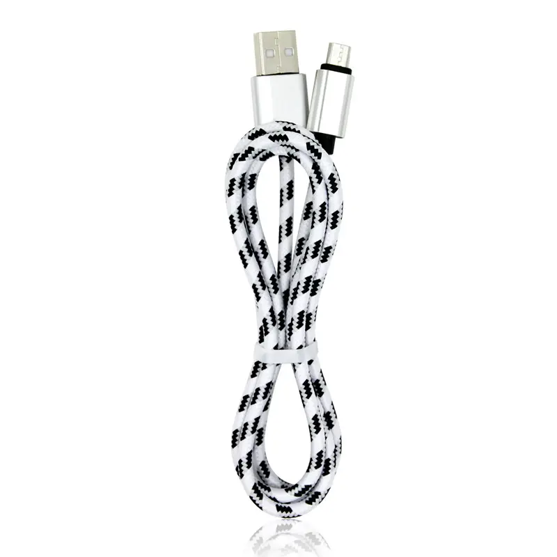 1m/2m/3m Nylon Geflochtene Typ C Schnell Ladung Usb Kabel, großhandel Handy Micro Usb Ladegerät Datenkabel für Iphone X für S10