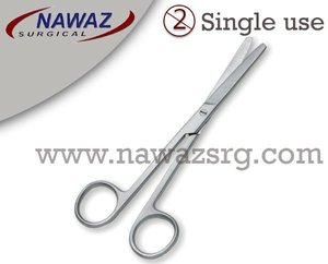 Ciseaux chirurgicaux droits à lame émoussée de 14 cm en acier inoxydable, personnalisés, de qualité supérieure, à usage unique, instruments chirurgicaux manuels - Product Image 2
