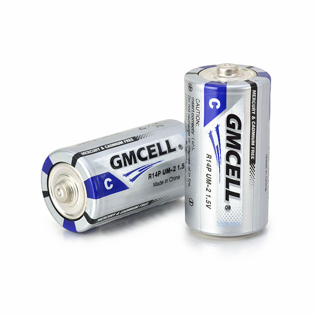 Primaire Piles Sèches R14 UM-2 C Taille 1.5 v Batterie UM2 Cellulaire Sec Batterie