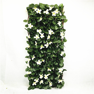 White Flower Instant Privacy UV Stable Outdoor Eco-Friendly Expandable Willow Plastic Artificial Green Ivy <strong>Leaf</strong> Fence <strong>Screen</strong> - Product Image 4