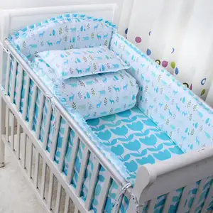 Waterproof Organic Bamboo Cotton Jersey Patterned Fitted Baby Crib Sheet