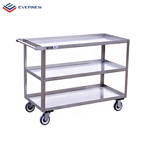 Carrito de utilidad de acero inoxidable <span class=keywords><strong>con</strong></span> 3 estantes, carrito de autobús comercial para Hotel, restaurante, comedor, servicio de utilidad - Product Image 6