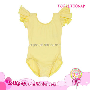 Maillot de Gimnasia para Niñas, de Algodón, con Mangas con Volantes, Traje de Danza, Ballet, Tela de Tanga para Gimnasia - Product Image 3
