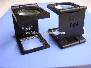 Wenzhou TH-9005B 8 X 2 LED paño plegado luz inspección lupa con 30 mm lente cristal - Product Image 6