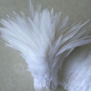 Venta al por mayor <span class=keywords><strong>blanco</strong></span> blanqueado Gallo hackle de plumas - Product Image 1