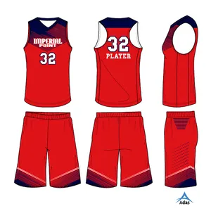 Rot basketball jersey uniform für frauen, racer zurück basketball uniform für mädchen