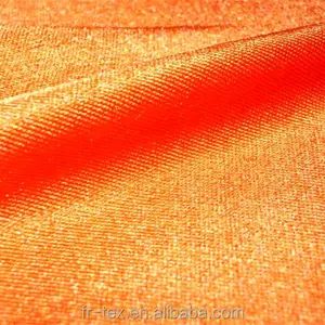 Modis olahraga terang shiny peregangan kain 84% nilon 16% spandex