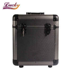 Nhôm 12 "Vinyl Record Carry Lưu Trữ Trường Hợp <span class=keywords><strong>LP</strong></span> Giao Thông Vận Tải Box Giữ 60 Album Tùy Chỉnh Nhôm Trường Hợp - Product Image 2