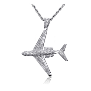 Hip hop cz stone-abalorio de avión, plateado, oro blanco, plateado, 925 - Product Image 4