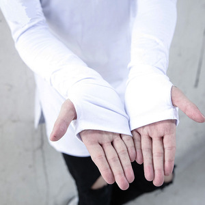 De gran tamaño de Manga Larga Camiseta de <span class=keywords><strong>Los</strong></span> Hombres Con El Agujero Del Pulgar - Product Image 3