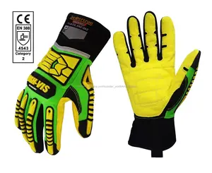 Seibertron HIGH-VIS SDXC5 5 nivel de Guantes de corte de aceite de protección y guantes de la seguridad /CE EN 388 4543
