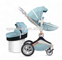 Berceau MAMAN CHAUDE Bébé Poussette Chine Fabricant Original 2 en 1 Poussette En Alliage D'aluminium ASTM 0-3 Ans 20kg