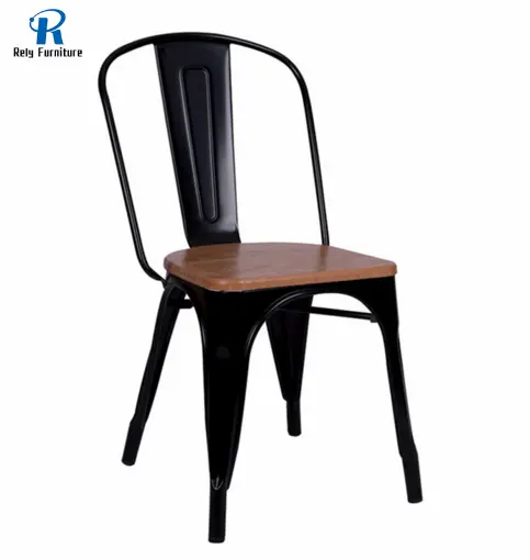 كرسي معدني خشبي صناعي عتيق بتصميم حديث من الحديد بأفضل الأسعار بتخفيضات كبيرة