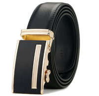 High quality fake designer belts hanging, Stock Video