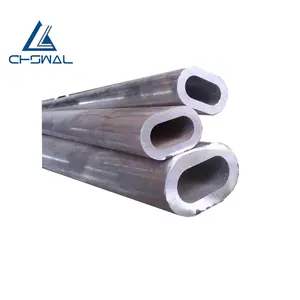 6061 de OEM de precio competitivo Color brillante anodizado Oval tubo de aluminio