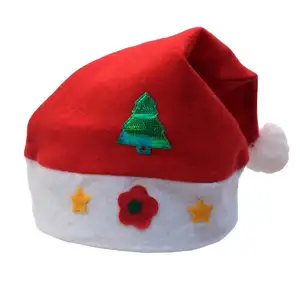 Китайский поставщик, новинка, низкая цена, Лидер продаж, плюшевая Рождественская шапка Санта-Клауса на заказ