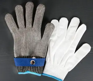 Safety Hand Gloves Yulan CR111 Hands Metal Mesh Cutting Safety Stainless Steel Gloves For Sale Stainless Steel Anti-cutting Gloves