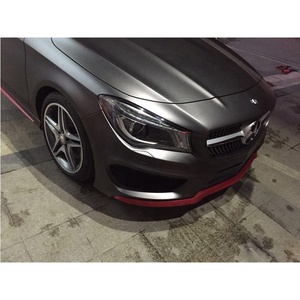 Raso opaco grigio scuro PVC auto pellicola avvolgente in vinile per veicolo cofano del tetto specchietti maniglie delle porte vetro moto - Product Image 1