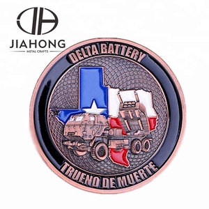 Cobre antiguo ee.uu. marines <span class=keywords><strong>esmalte</strong></span> suave 3D moneda logotipo - Product Image 2