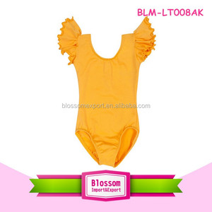 Formazione Dancewear Ragazze Leotard di Balletto del capretto Vestiti Del Bambino All'ingrosso <span class=keywords><strong>Ginnastica</strong></span> Body Con Tulle Ruffle Maniche Svolazzano - Product Image 4
