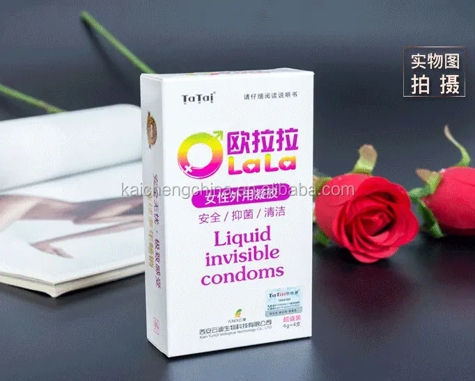 2018 Tatai Liquide Préservatif Invisible pour Les Femmes et Les Hommes Vagin Sexe Retard Produit Meilleur Préservatif De Bonne Qualité Logo Privé en gros