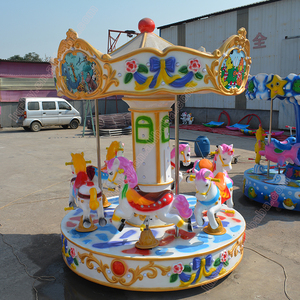 Manège à chevaux miniature pour parc d'attractions sur remorque - Product Image 4