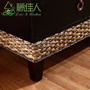 Soporte de <span class=keywords><strong>TV</strong></span> tropical de ratán y madera - Product Image 5
