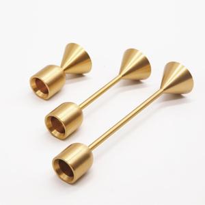 Maxery Vente en gros Ensemble d'autocollants bougeoirs en <span class=keywords><strong>laiton</strong></span> Métal <span class=keywords><strong>doré</strong></span> Décoration intérieure pour mariage Autres bougeoirs Lanternes Bocaux à bougies - Product Image 5