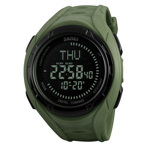<span class=keywords><strong>Skmei</strong></span> 1314 Stappenteller Horloge Instructies Mannen Digitale Horloge Kompas Waterbestendig Horloge 30M - Product Image 3
