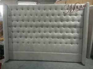 Modèle de lit populaire Chambre principale Lit avec tête de lit capitonnée à dossier haut Lit king-size Lit <span class=keywords><strong>queen</strong></span>-size - Product Image 5