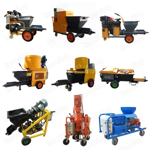 Automatic Wall Plastering Cement , Cement Lime , GRC , Gypsum, Mortar Plastering Machine